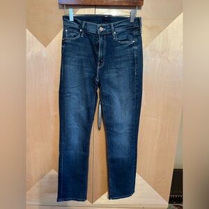 MOTHER Women's Dark Blue Skinny Jeans